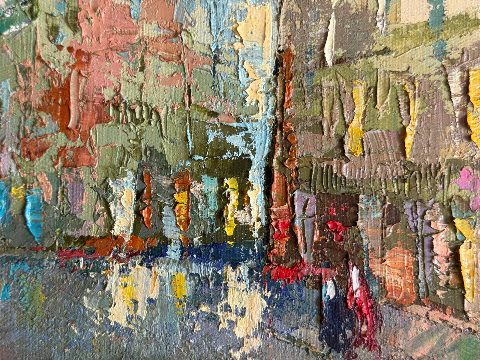 Oil painting with frame The city K. Leonid - 10