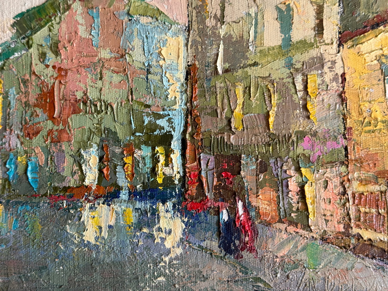 Oil painting with frame The city K. Leonid - 6