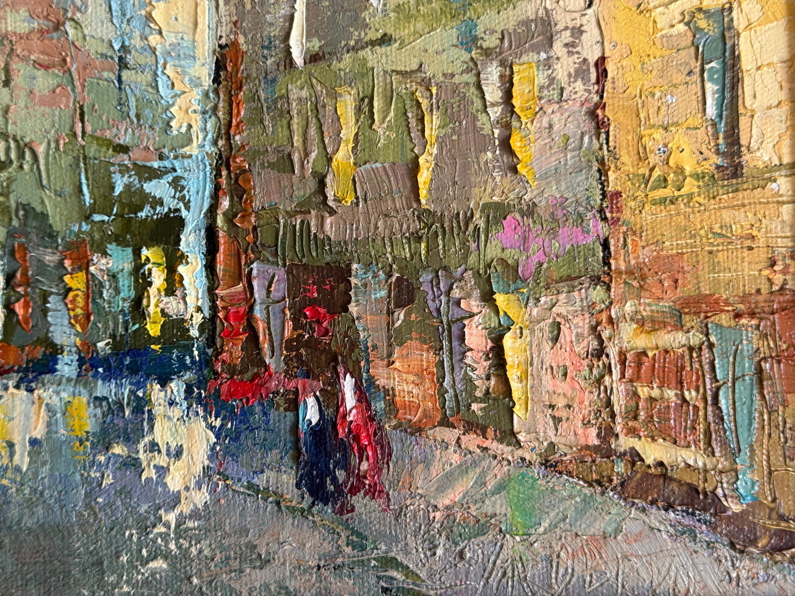 Oil painting with frame The city K. Leonid - 7