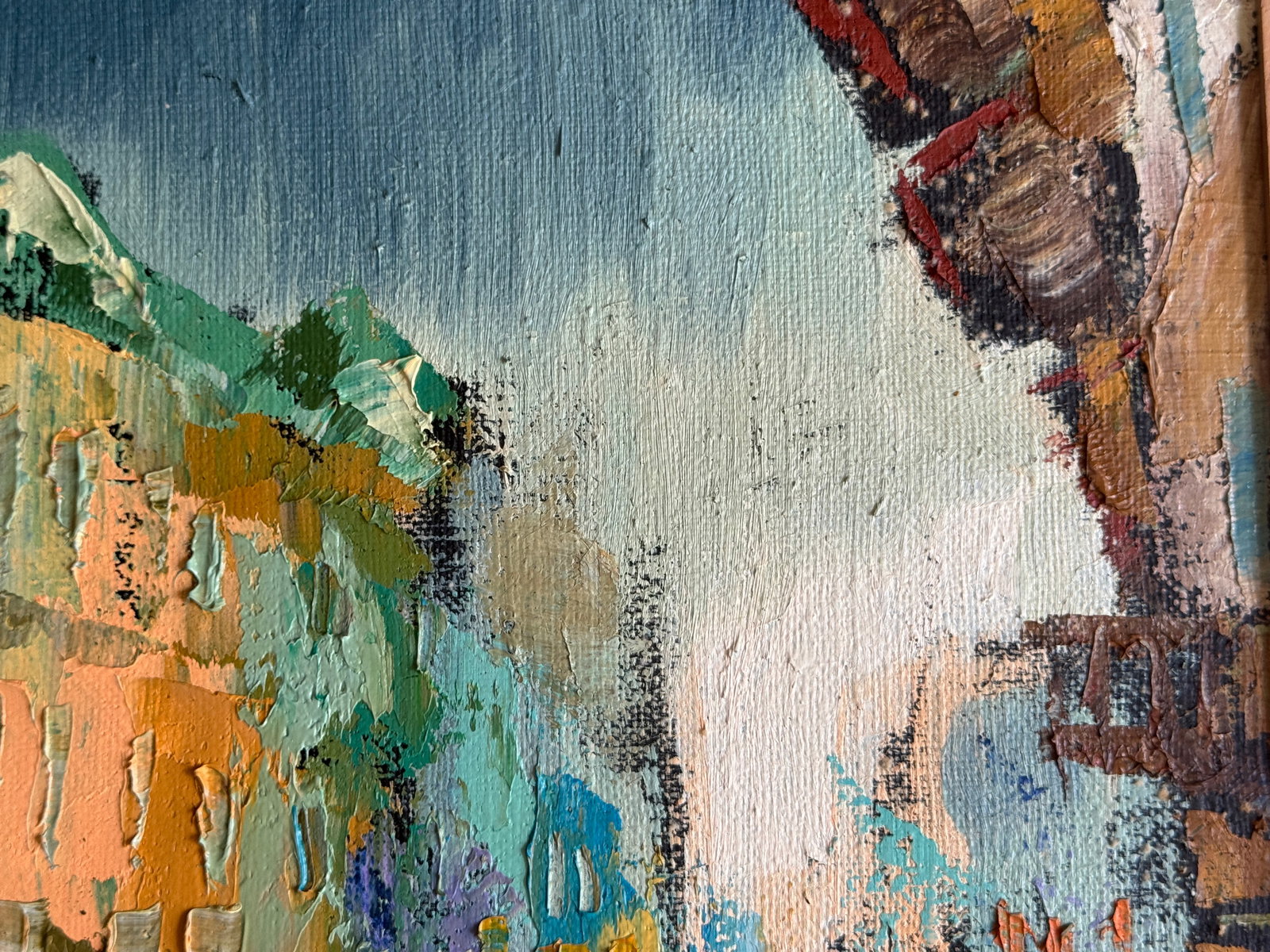 Oil painting with frame After the rain K. Leonid - 3