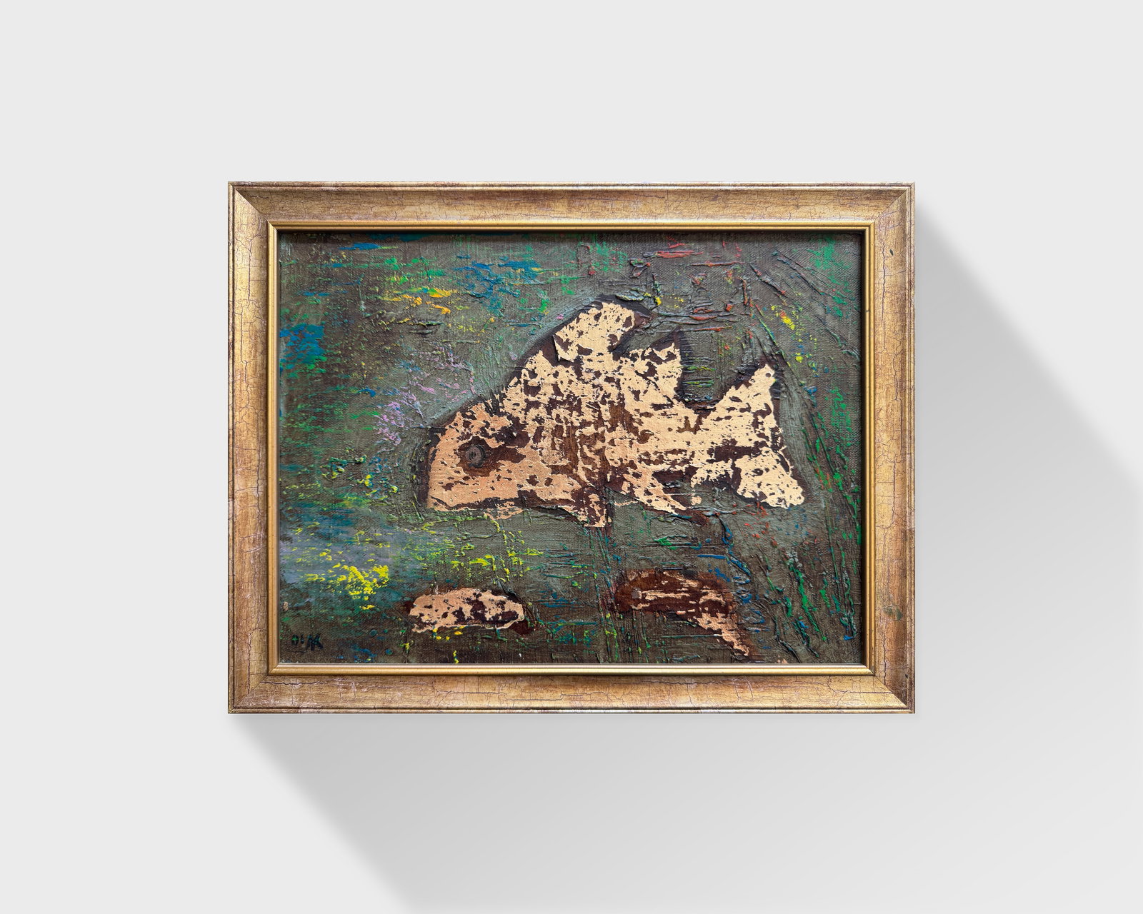 Oil painting with frame Fish K. Leonid - 9