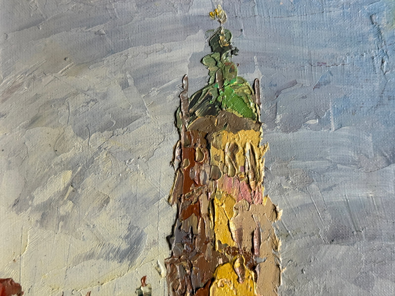 Oil painting with frame Church of the Assumption of the Blessed Virgin Mary (Lviv) park K. Leonid - 2