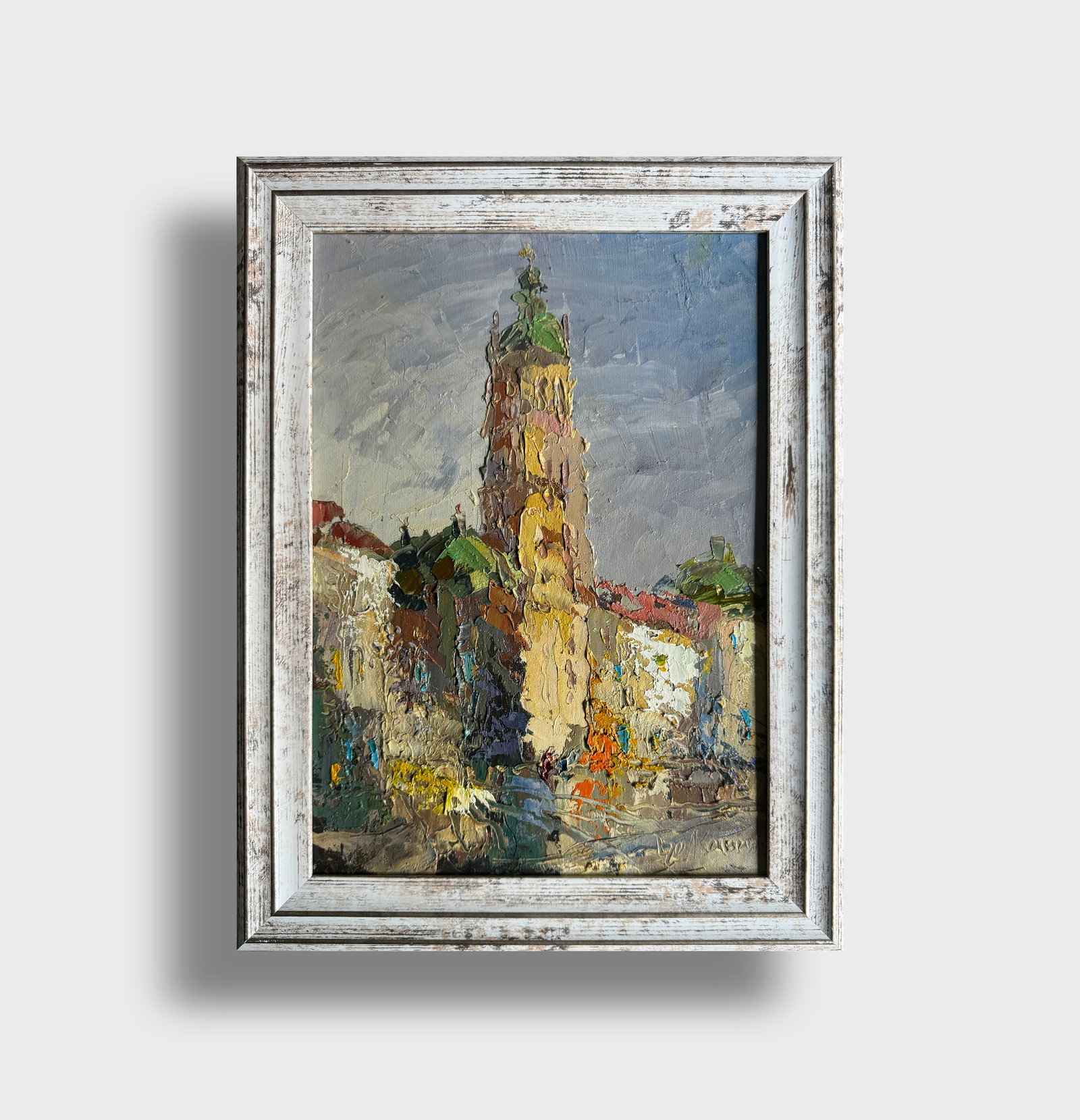 Oil painting with frame Church of the Assumption of the Blessed Virgin Mary (Lviv) park K. Leonid - 9