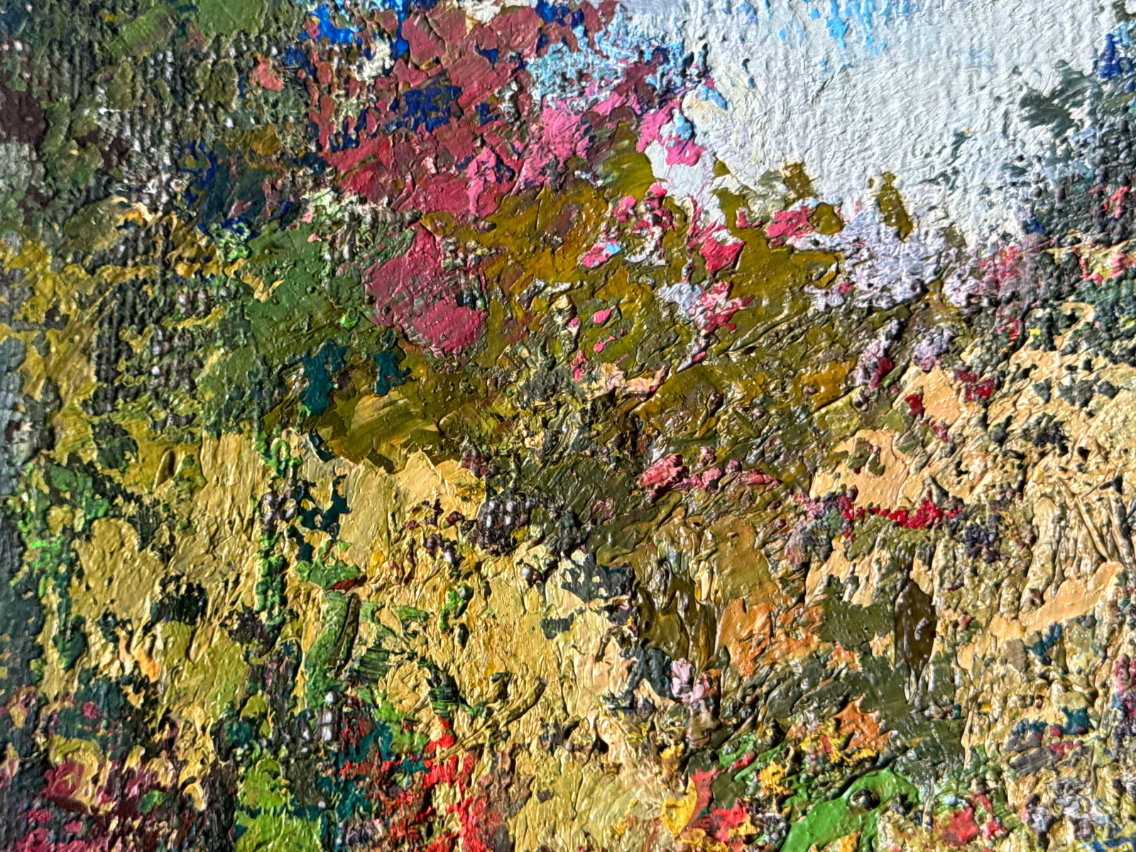 Oil painting with frame Botanical Garden of Lviv University K. Leonid - 3