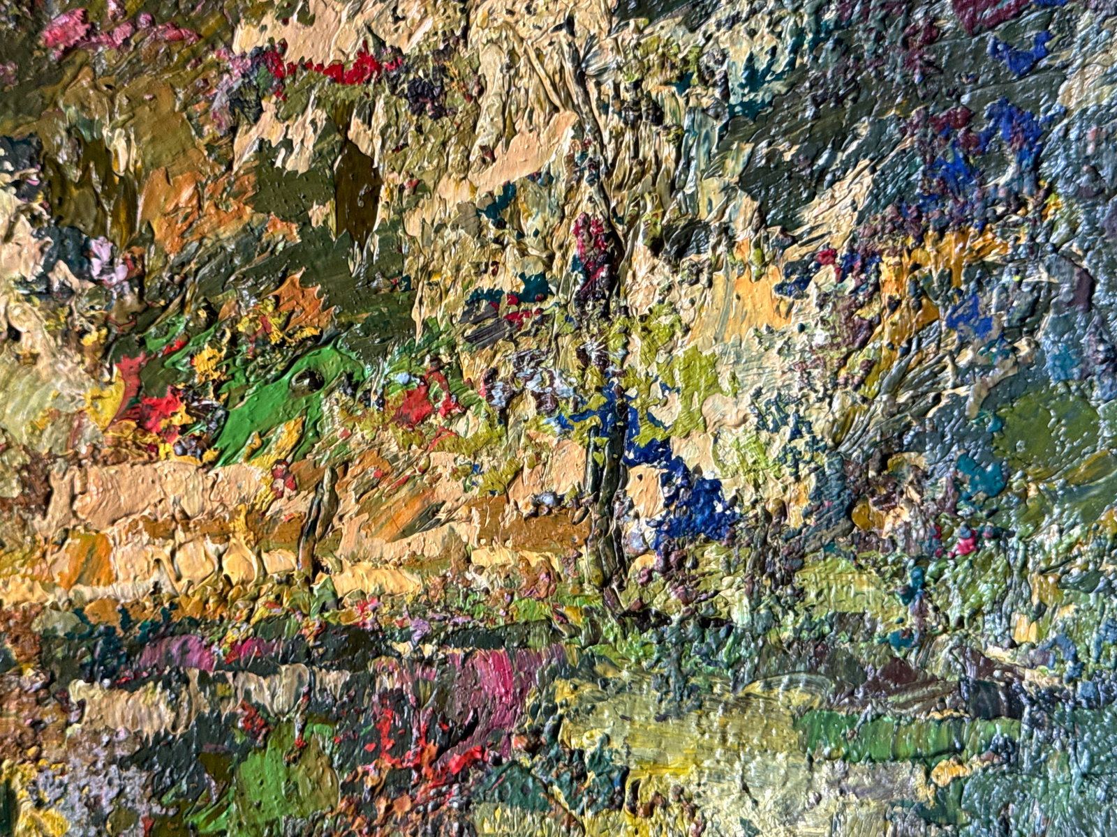 Oil painting with frame Botanical Garden of Lviv University K. Leonid - 7