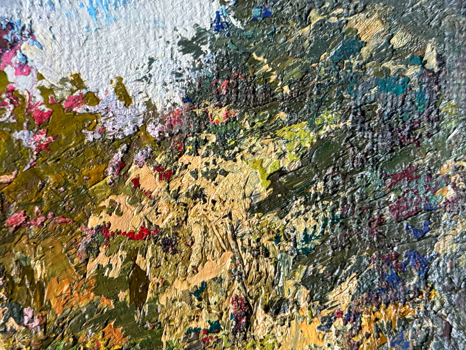 Oil painting with frame Botanical Garden of Lviv University K. Leonid - 8