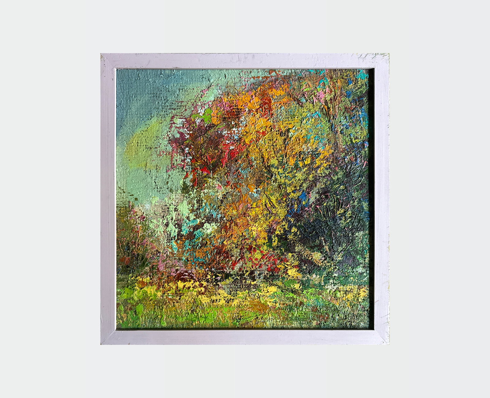 Oil painting with frame Botanical Garden of Lviv University K. Leonid - 2
