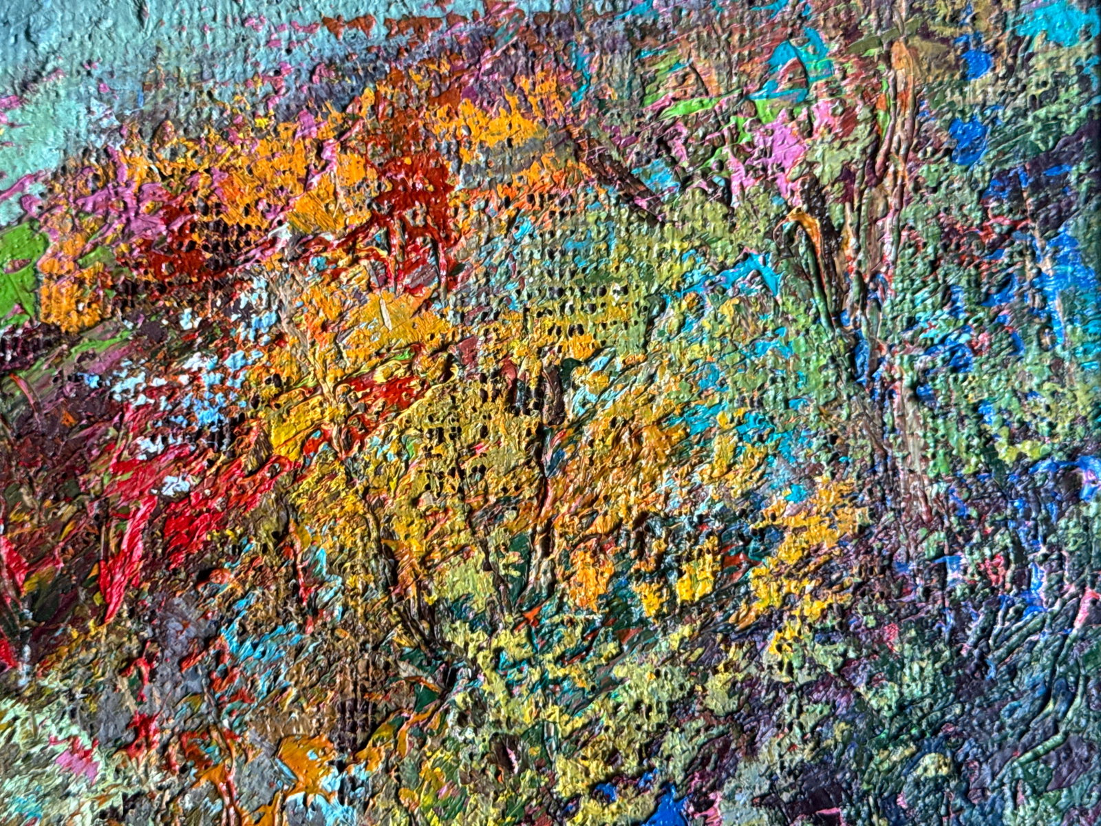Oil painting with frame Botanical Garden of Lviv University K. Leonid - 8