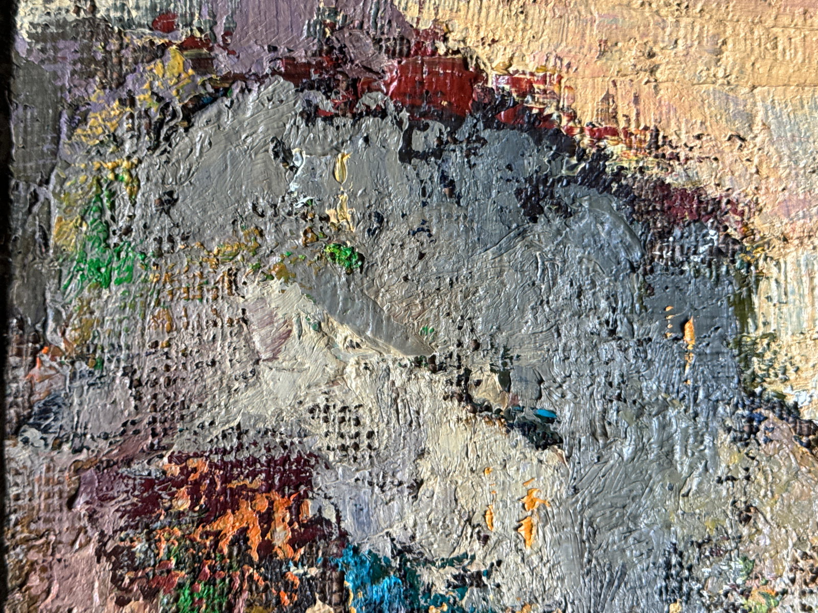 Abstract Oil painting City K. Leonid - 3