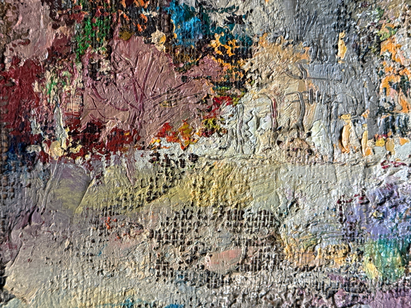 Abstract Oil painting City K. Leonid - 4