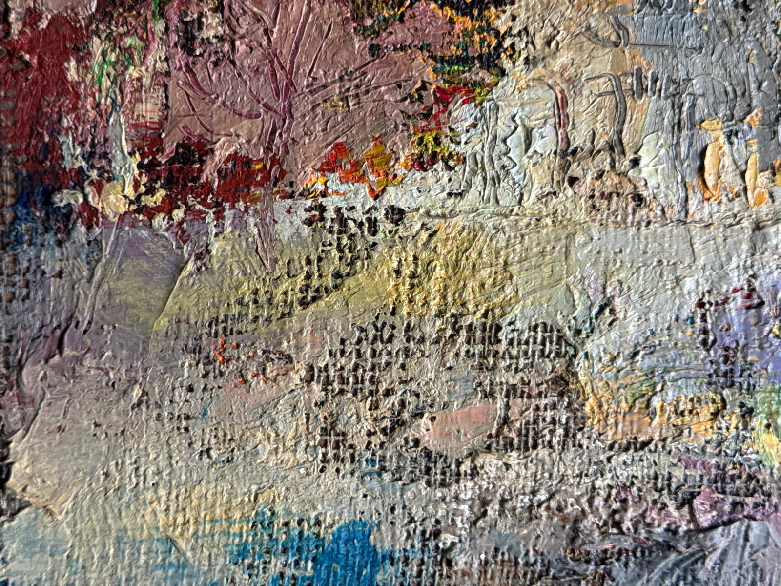 Abstract Oil painting City K. Leonid - 5