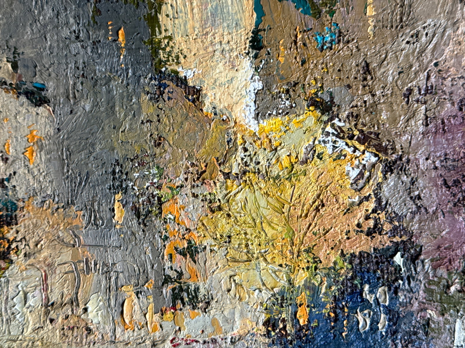 Abstract Oil painting City K. Leonid - 7