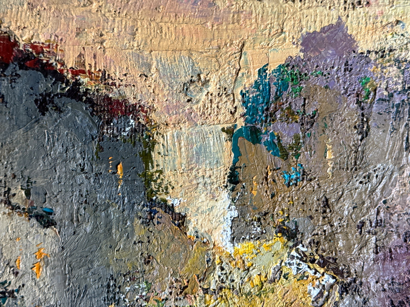 Abstract Oil painting City K. Leonid - 8