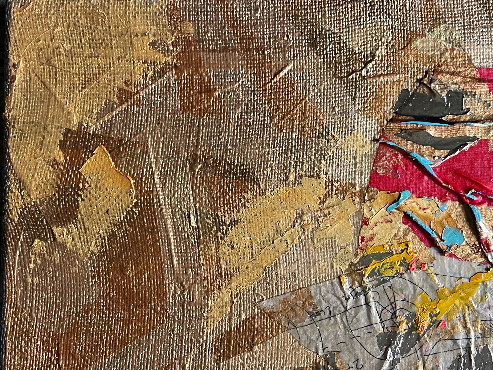 Perception Oil painting with frame gold K. Leonid - 2