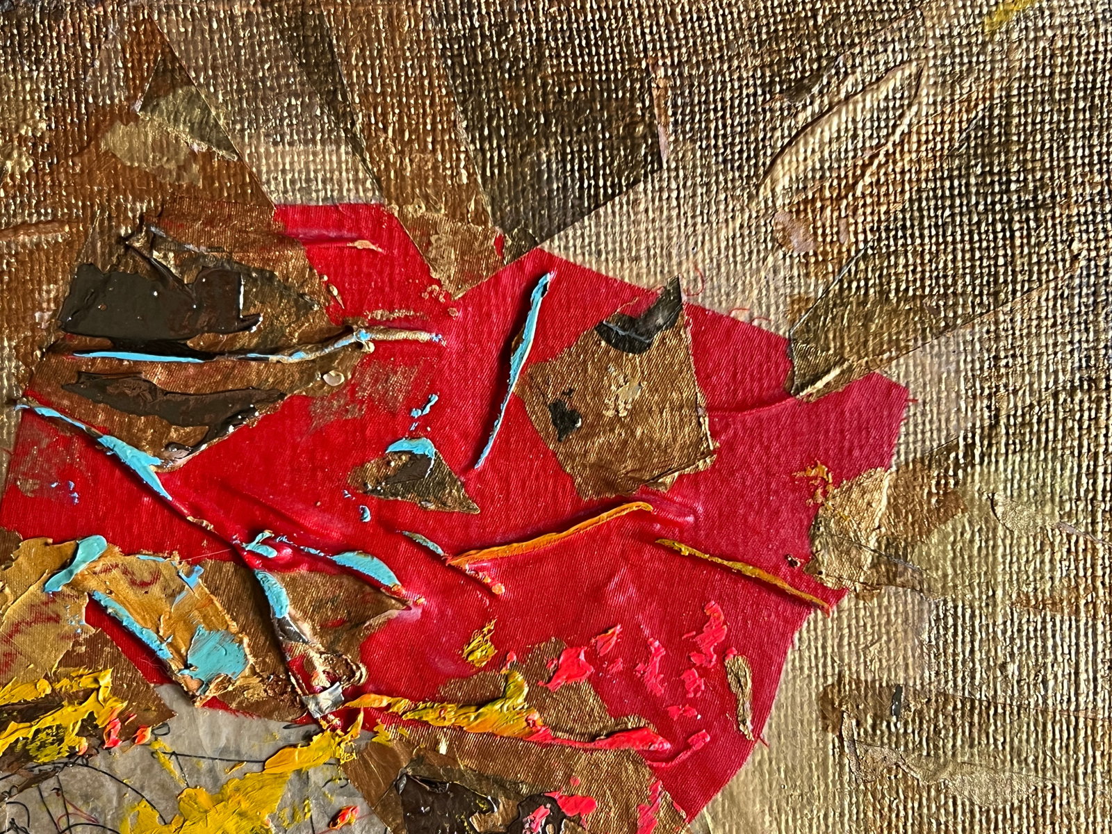 Perception Oil painting with frame gold K. Leonid - 9
