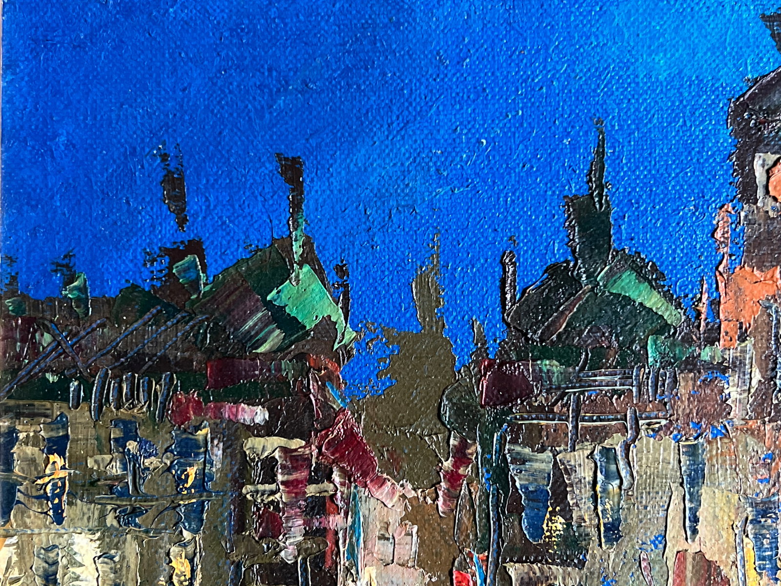 Oil painting with frame In the evening K. Leonid - 2
