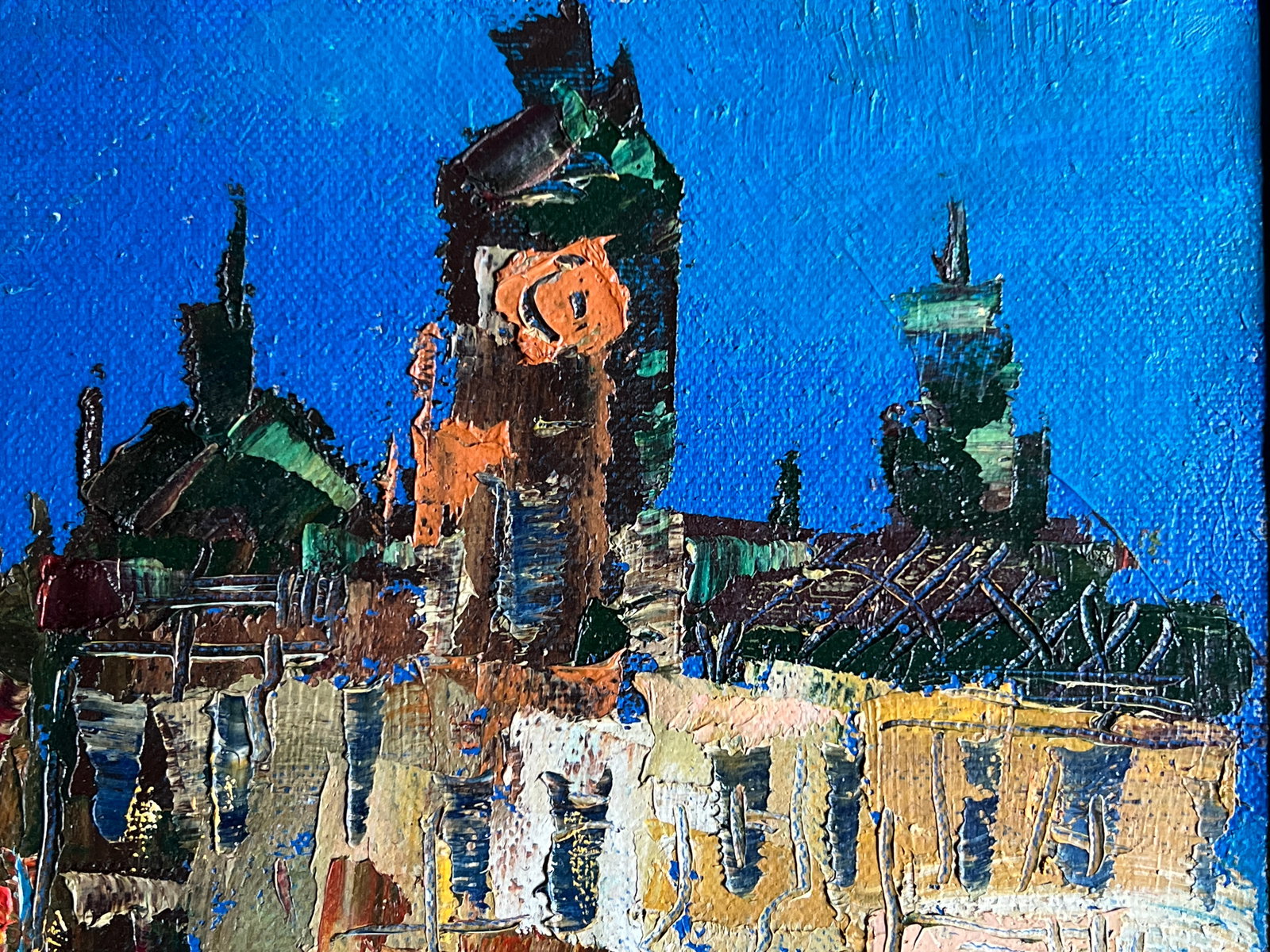 Oil painting with frame In the evening K. Leonid - 3