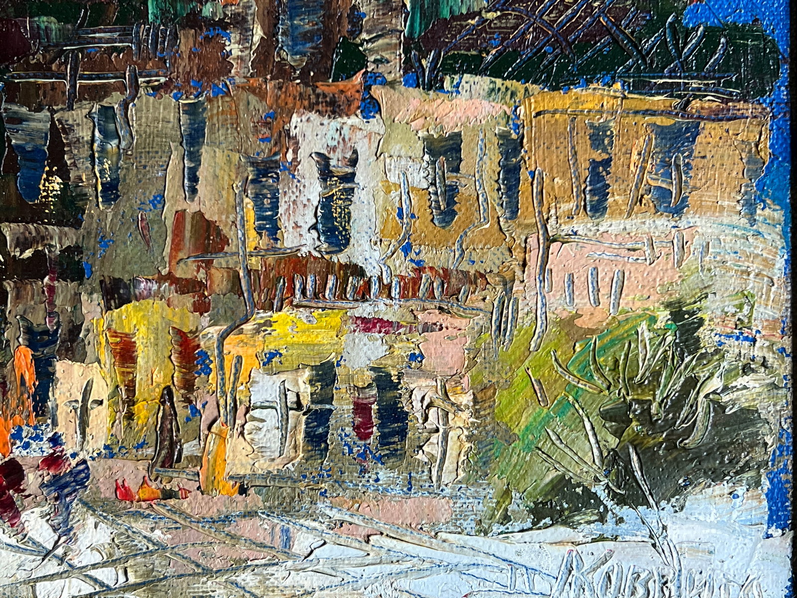 Oil painting with frame In the evening K. Leonid - 4