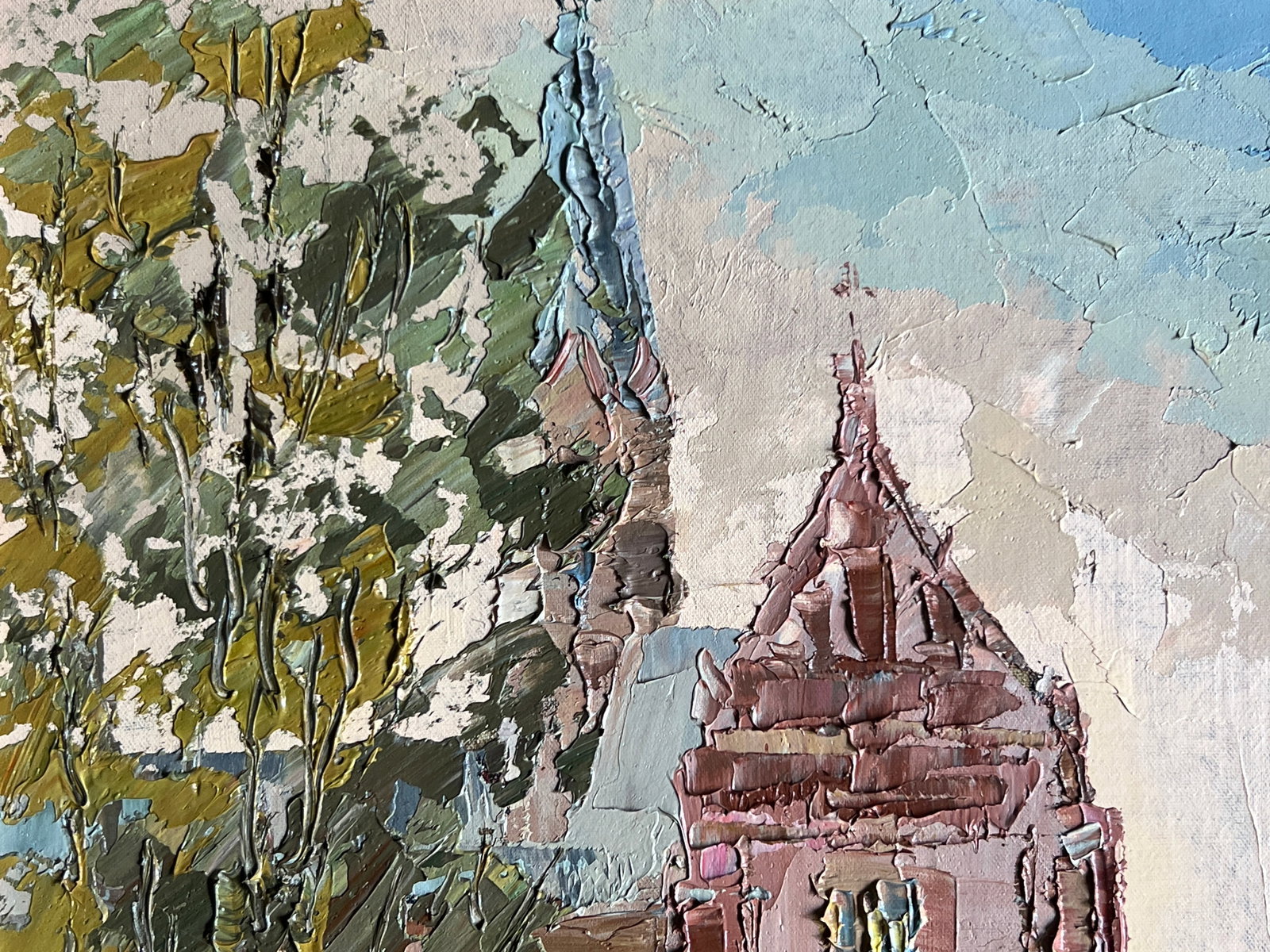 Oil painting with frame Church of St. Clement the Pope (Lviv) K. Leonid - 2