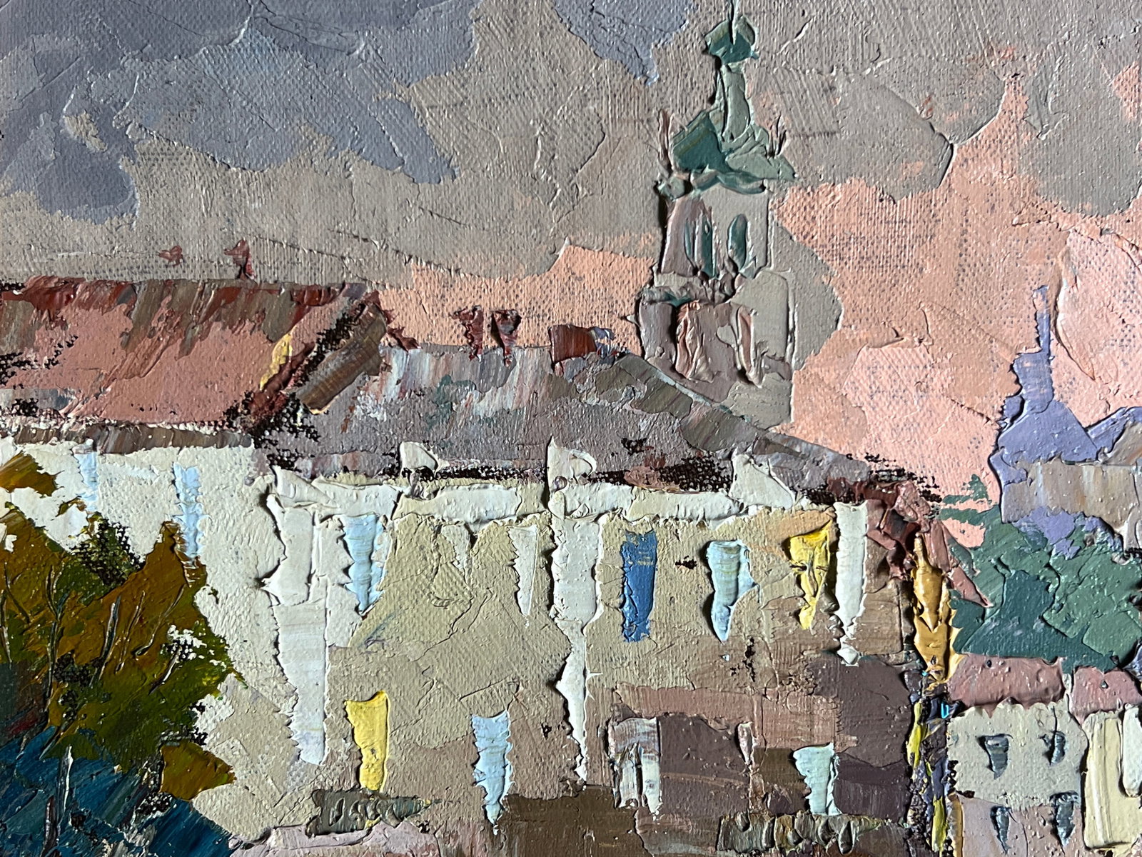Oil painting with frame market in Lviv K. Leonid - 2