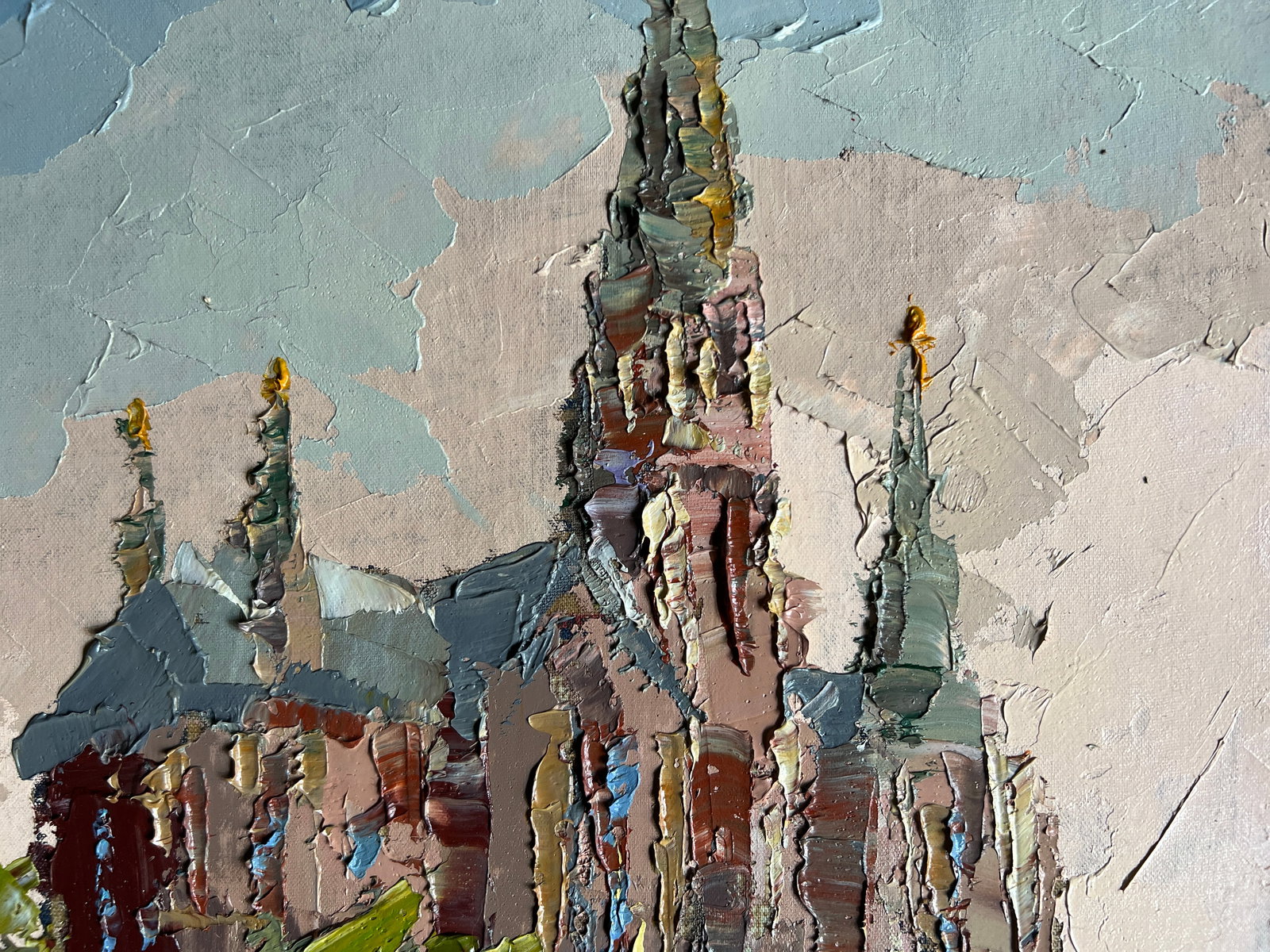 Oil painting with frame Church of Saints Olga and Elizabeth in Lviv K. Leonid - 3