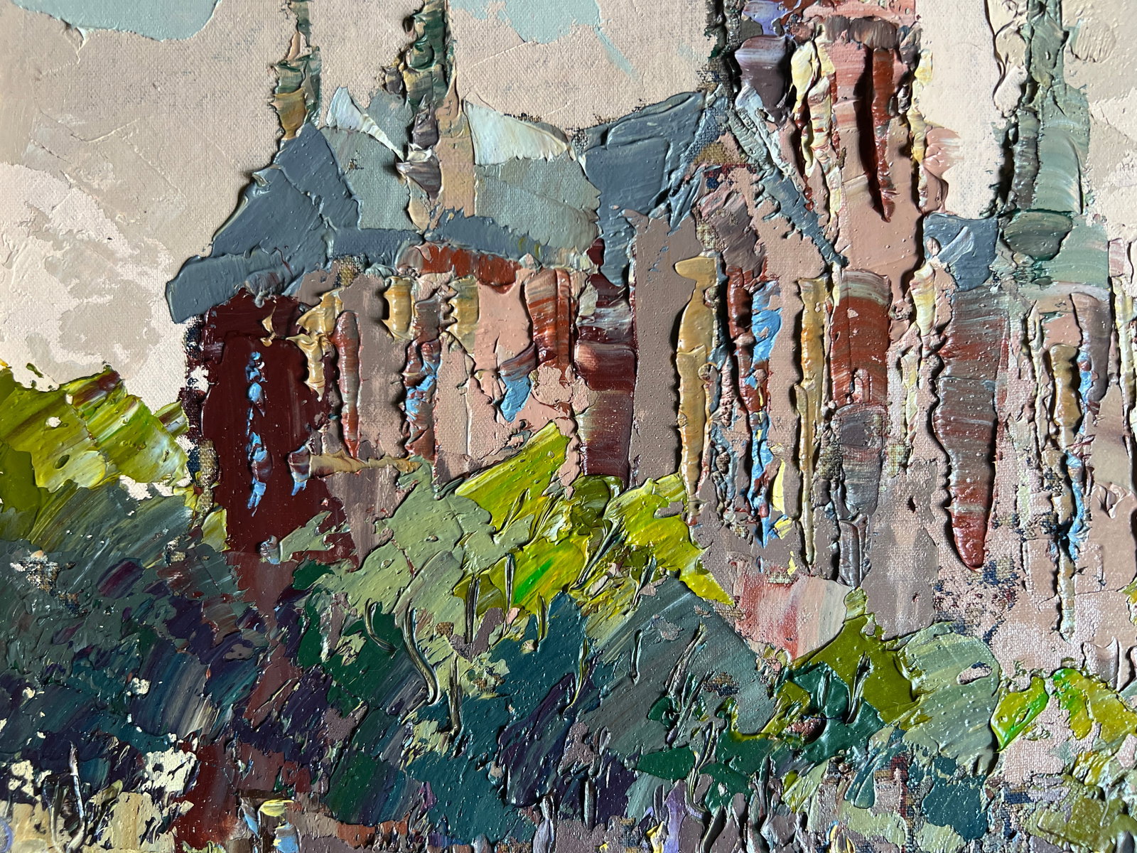 Oil painting with frame Church of Saints Olga and Elizabeth in Lviv K. Leonid - 4