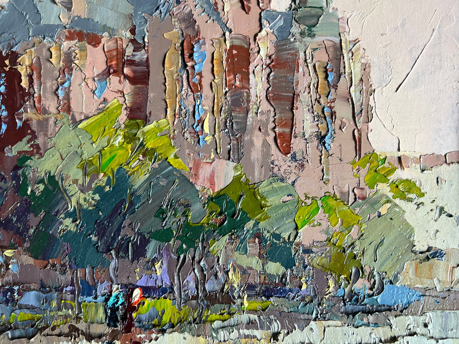 Oil painting with frame Church of Saints Olga and Elizabeth in Lviv K. Leonid - 5