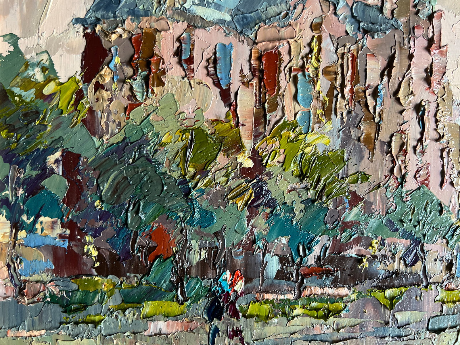 Oil painting with frame Lviv, Church of Saints Olga and Elizabeth K. Leonid - 5