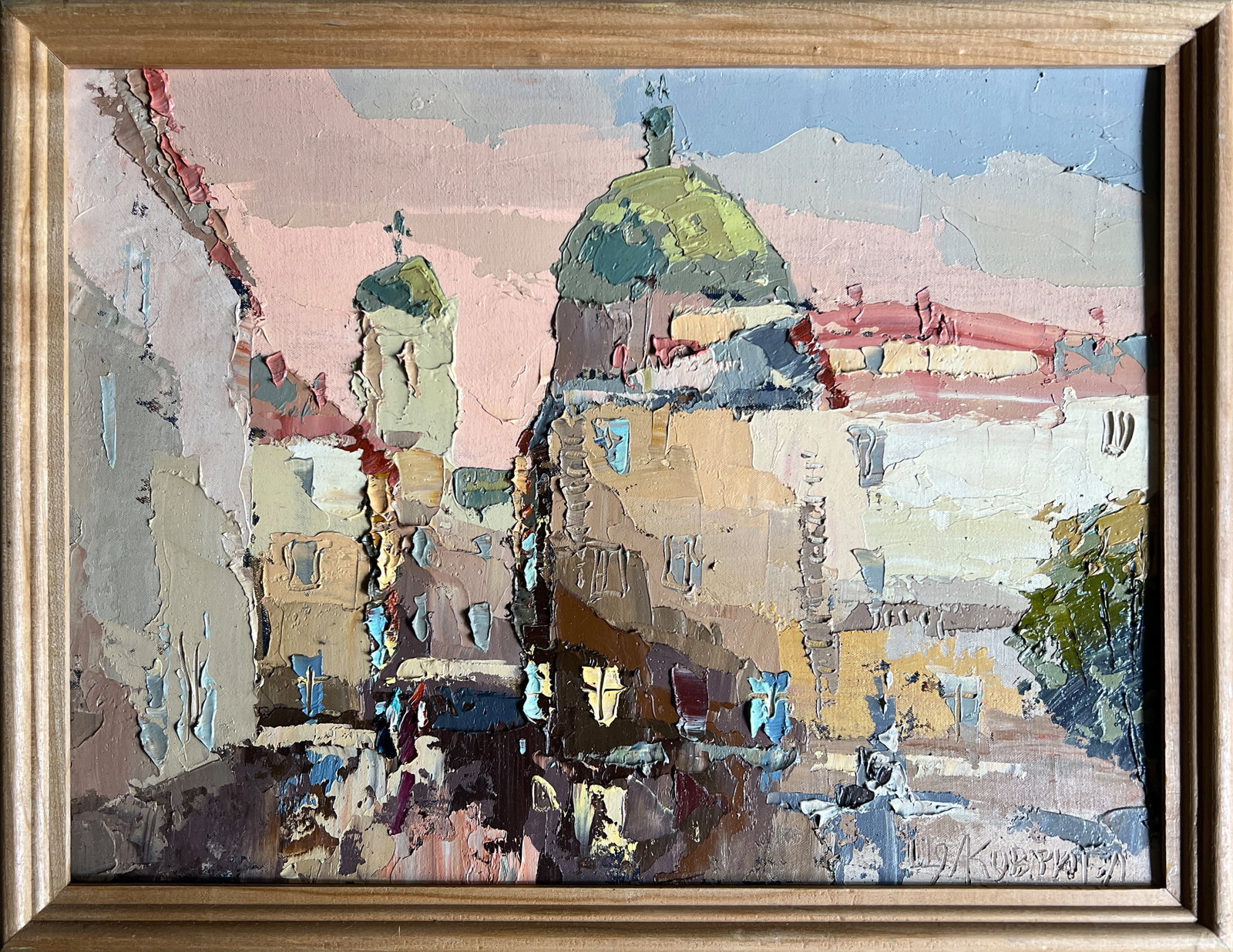 Oil painting with frame Lviv, Market Square K. Leonid: Title: Oil painting with frame Lviv, Market Square K. Leonid Description: 430KK Painter: K. Leonid S?ze: 30x40 cm/ 11.81x15.74 inches Components: oil, canvas, cardboard Original painting CONDITION: ex