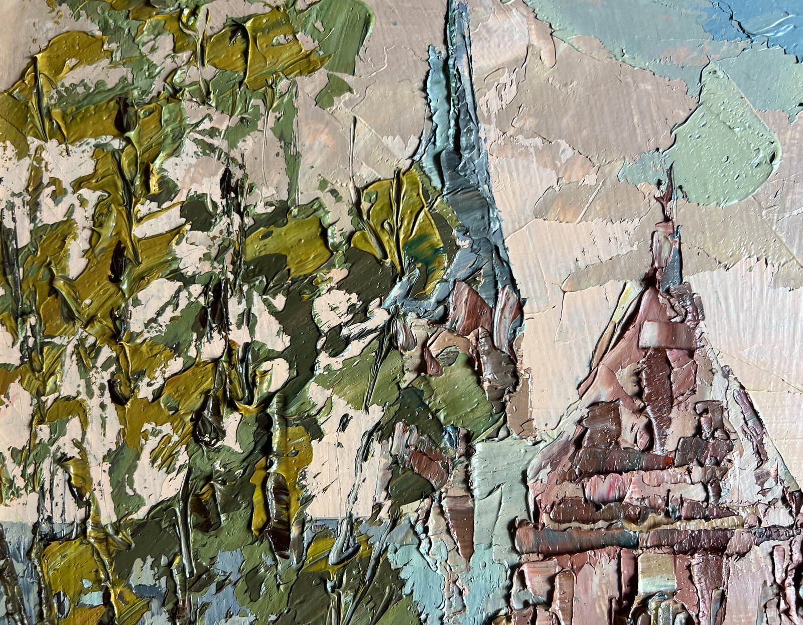 Oil painting with frame Church of St. Clement the Pope (Lviv) K. Leonid - 2