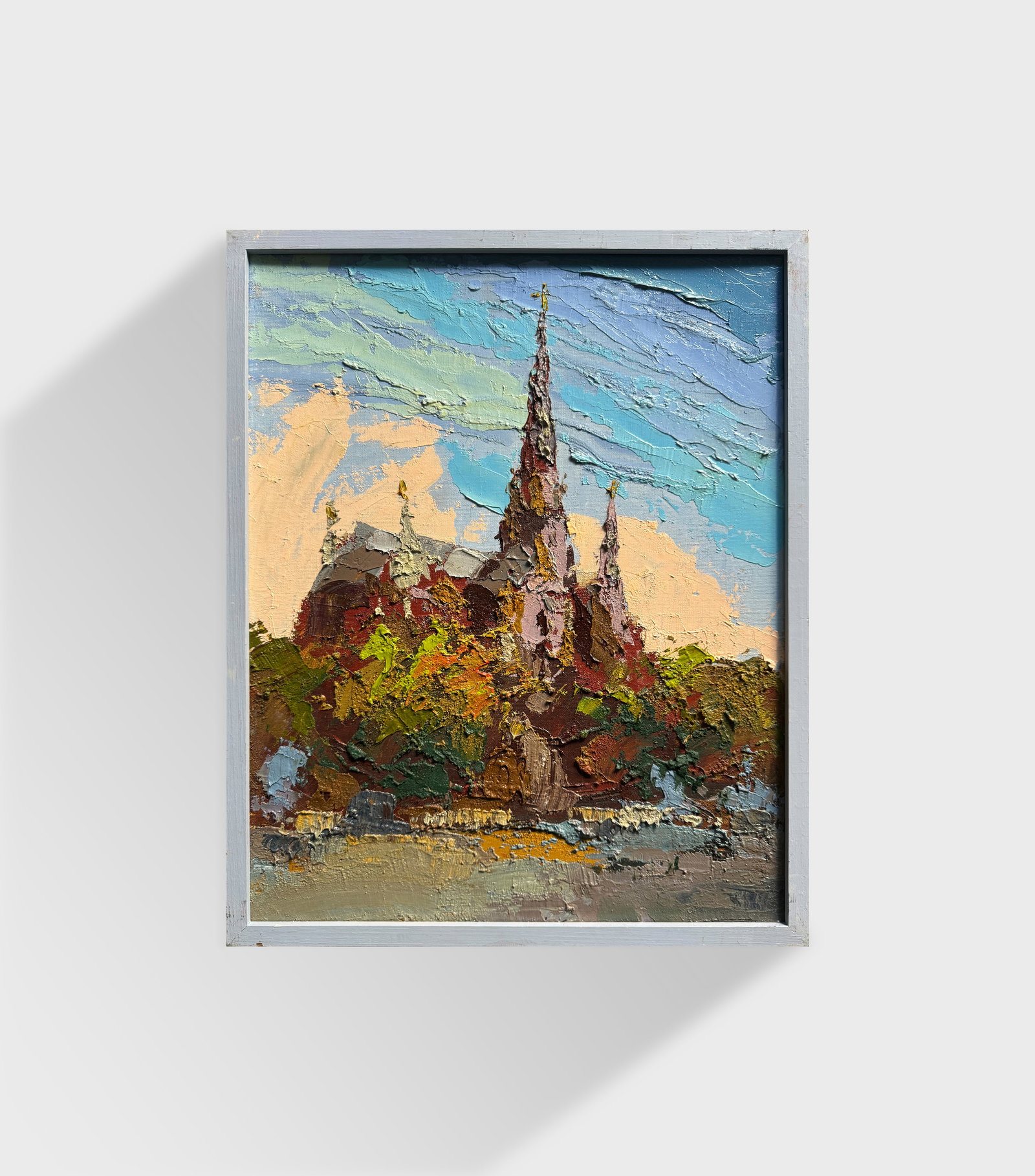Oil painting with frame Lviv, Church of Saints Olga and Elizabeth K. Leonid - 11