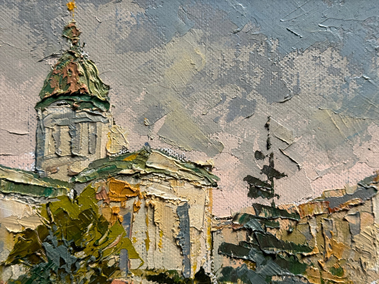Oil painting with frame Church of the Transfiguration of the Lord (Lviv) K. Leonid - 3