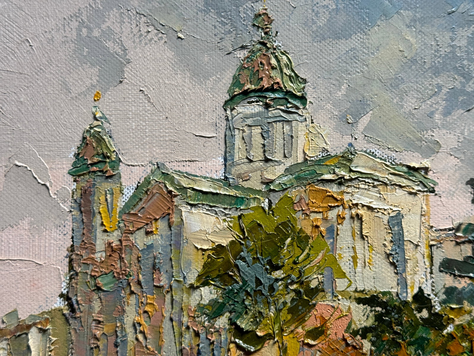 Oil painting with frame Church of the Transfiguration of the Lord (Lviv) K. Leonid - 7