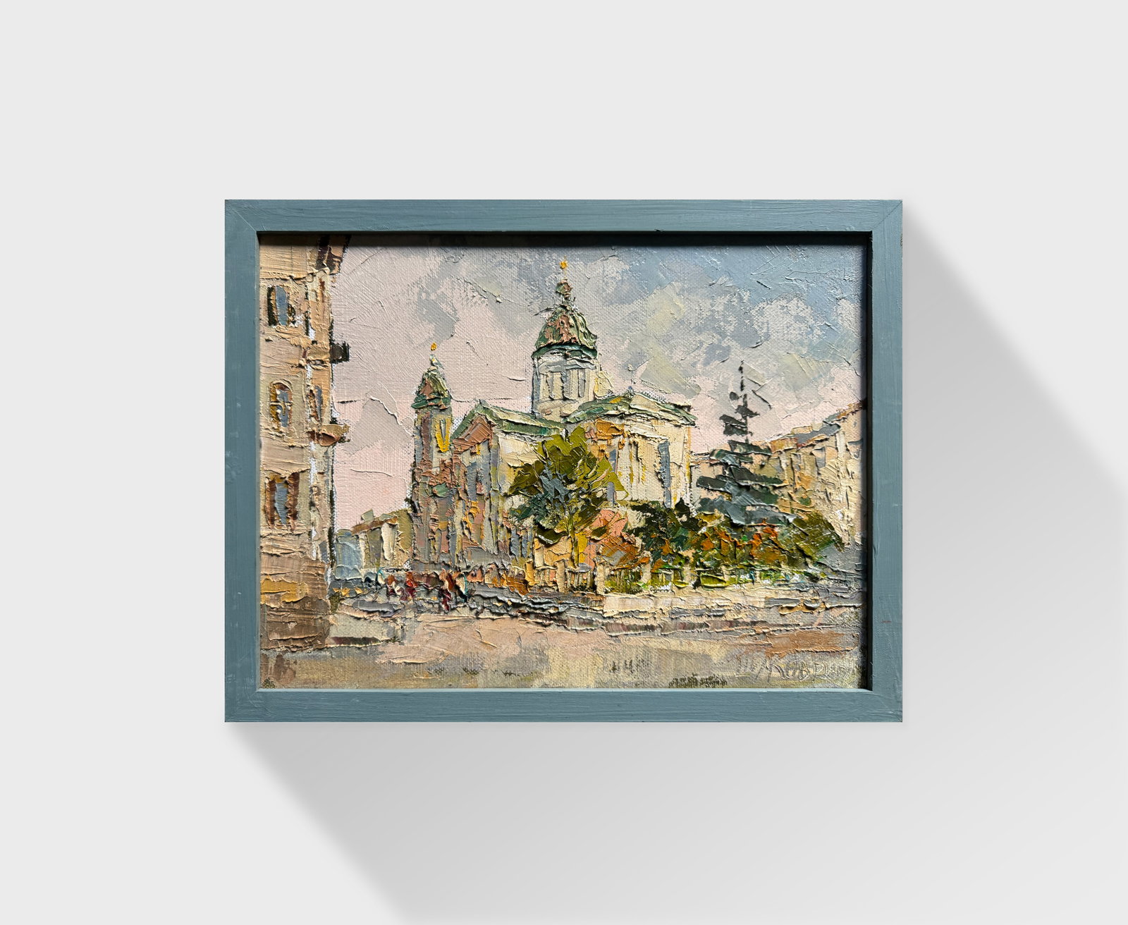Oil painting with frame Church of the Transfiguration of the Lord (Lviv) K. Leonid - 9