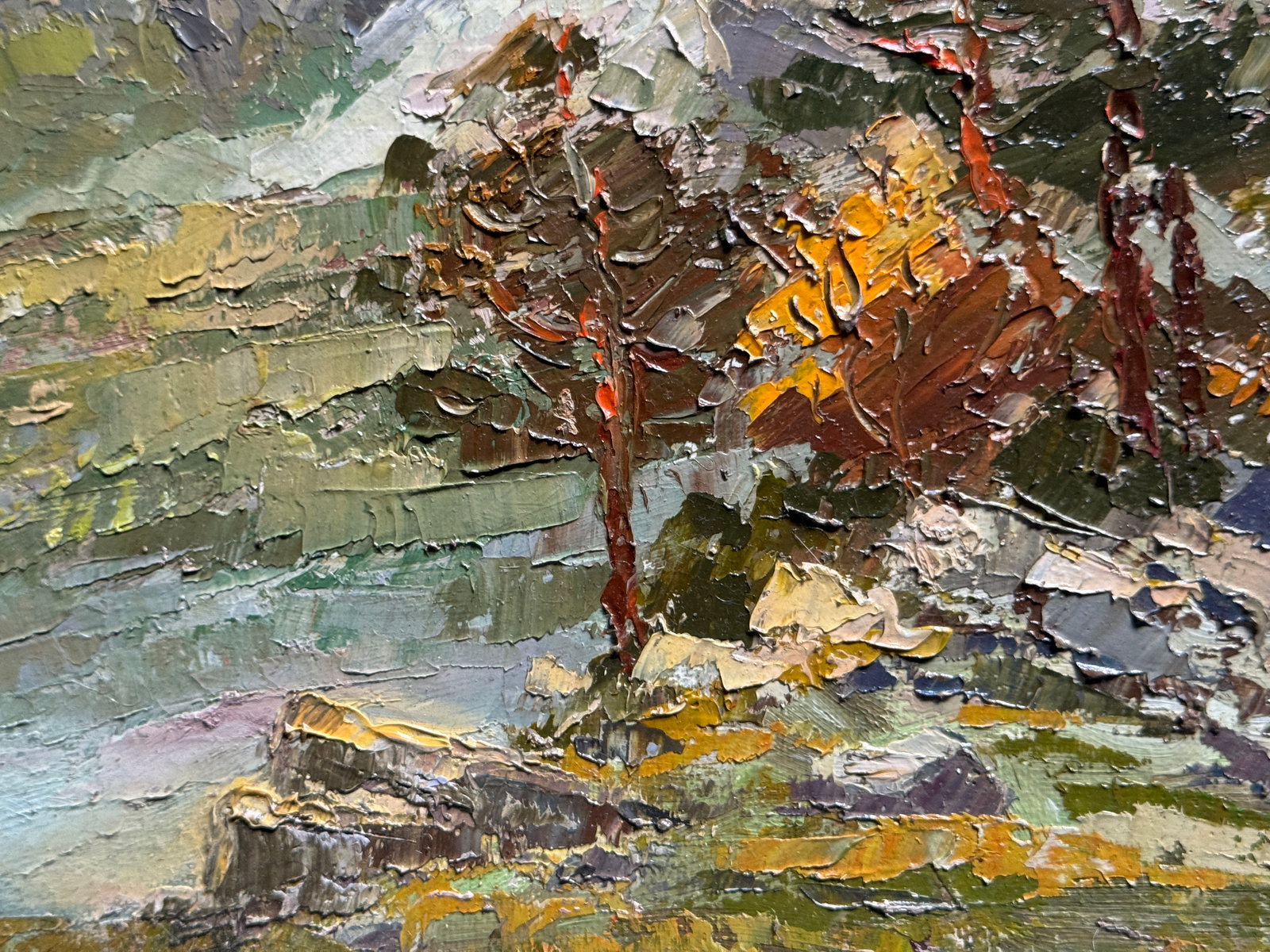 Oil painting with frame Carpathians K. Leonid - 10