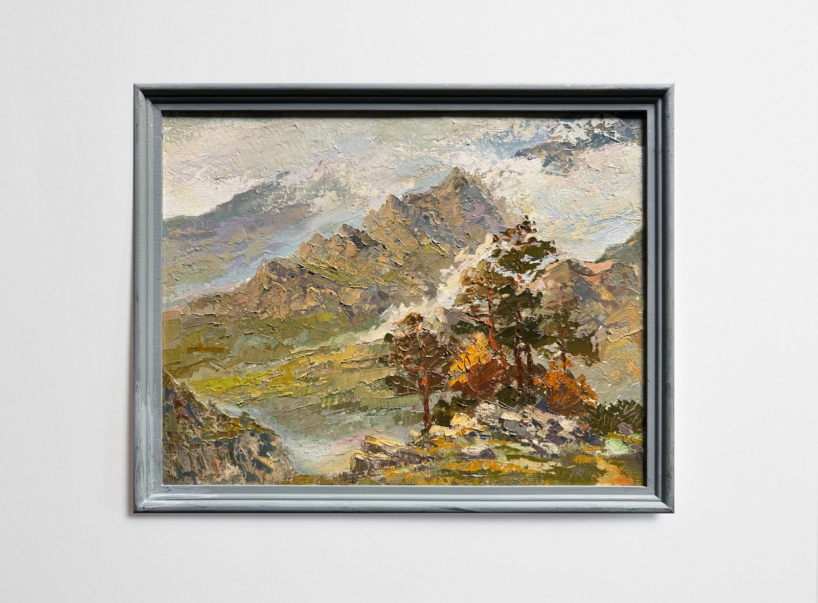 Oil painting with frame Carpathians K. Leonid - 2