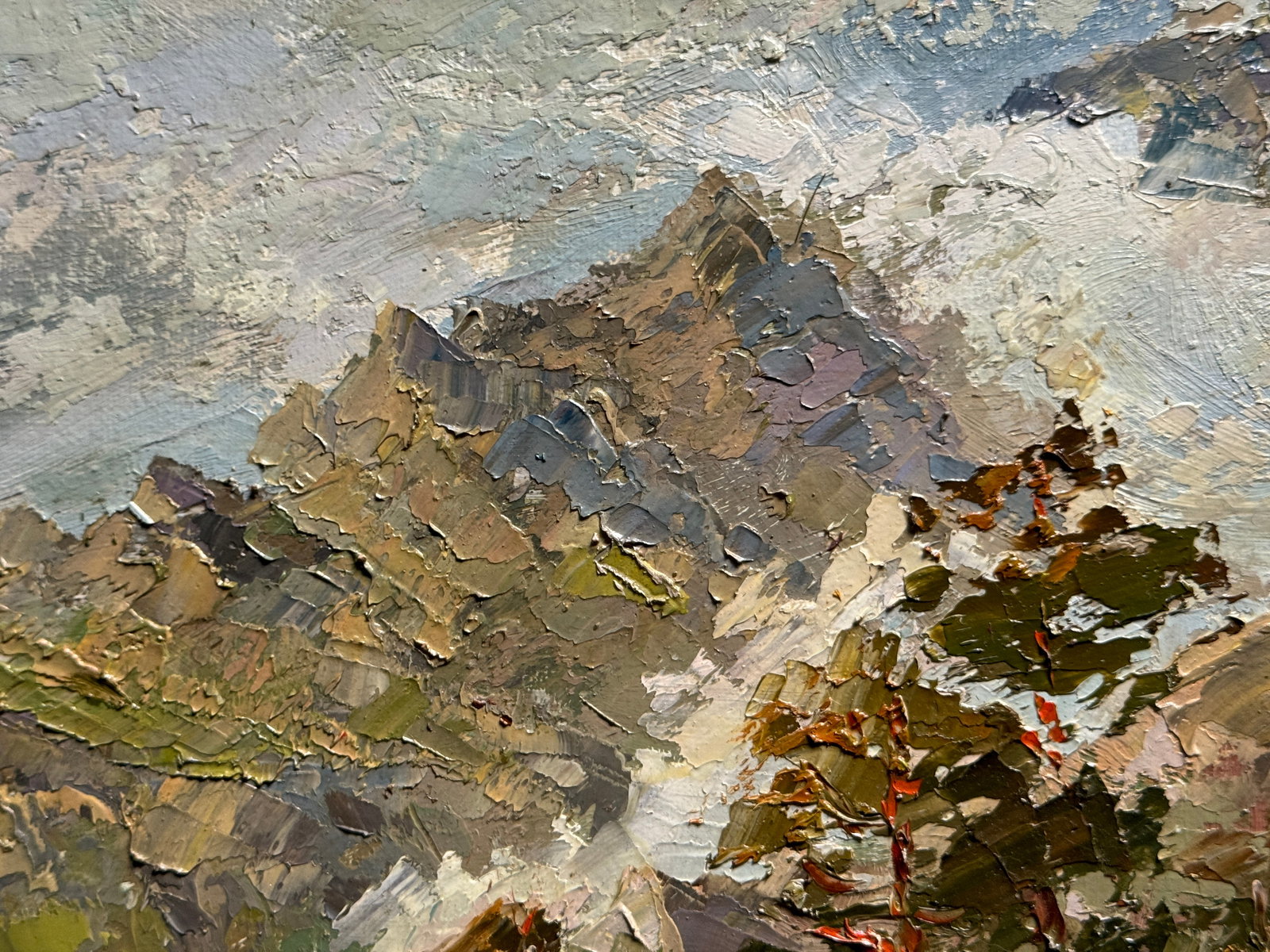 Oil painting with frame Carpathians K. Leonid - 4