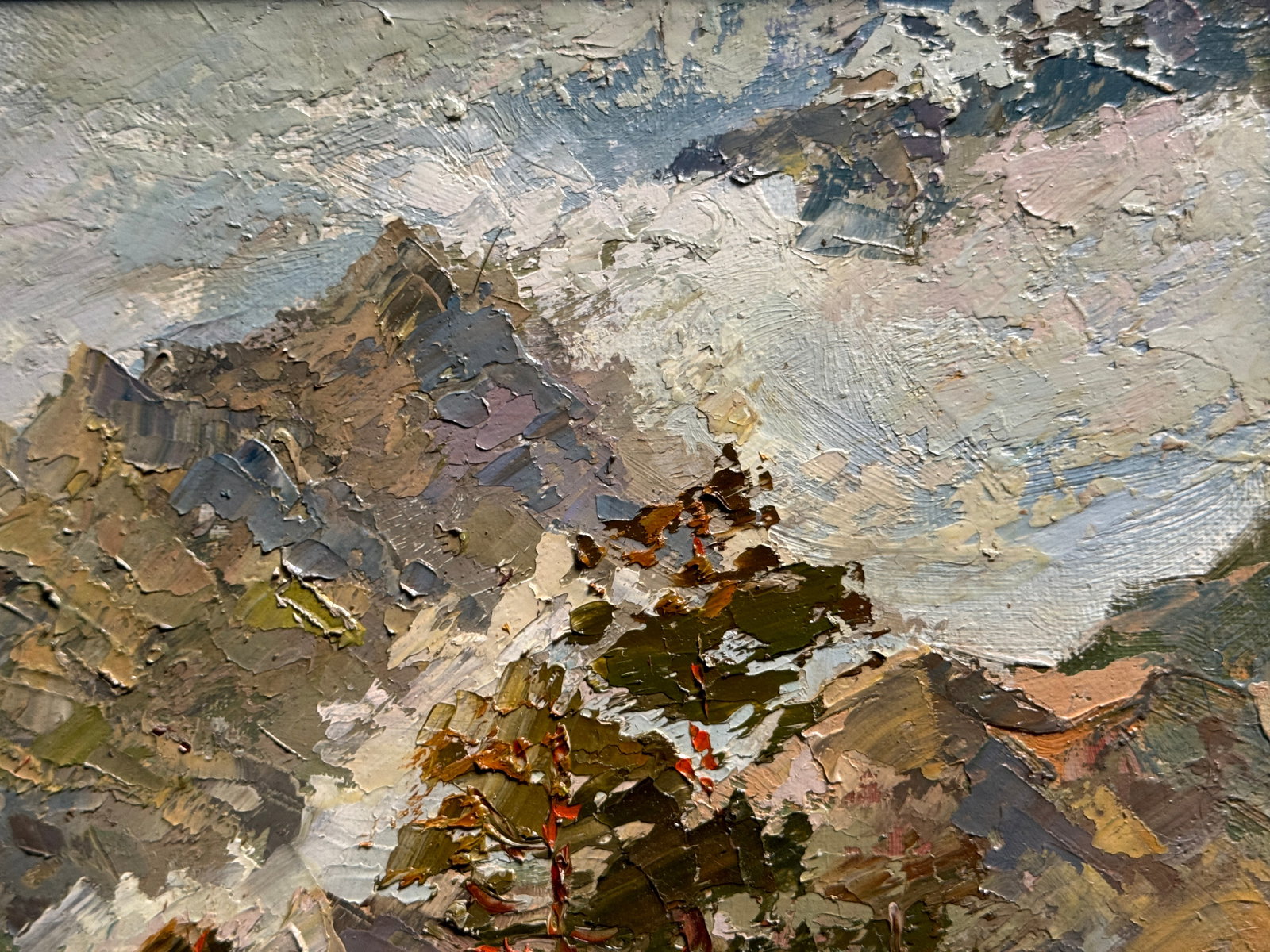 Oil painting with frame Carpathians K. Leonid - 5