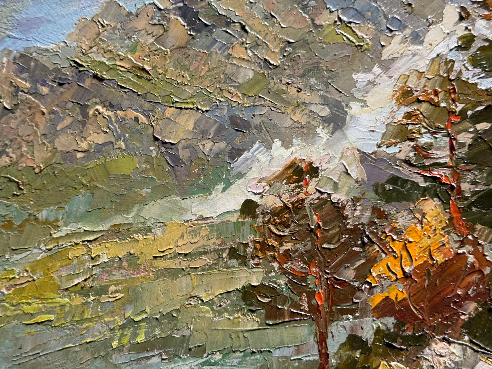 Oil painting with frame Carpathians K. Leonid - 7