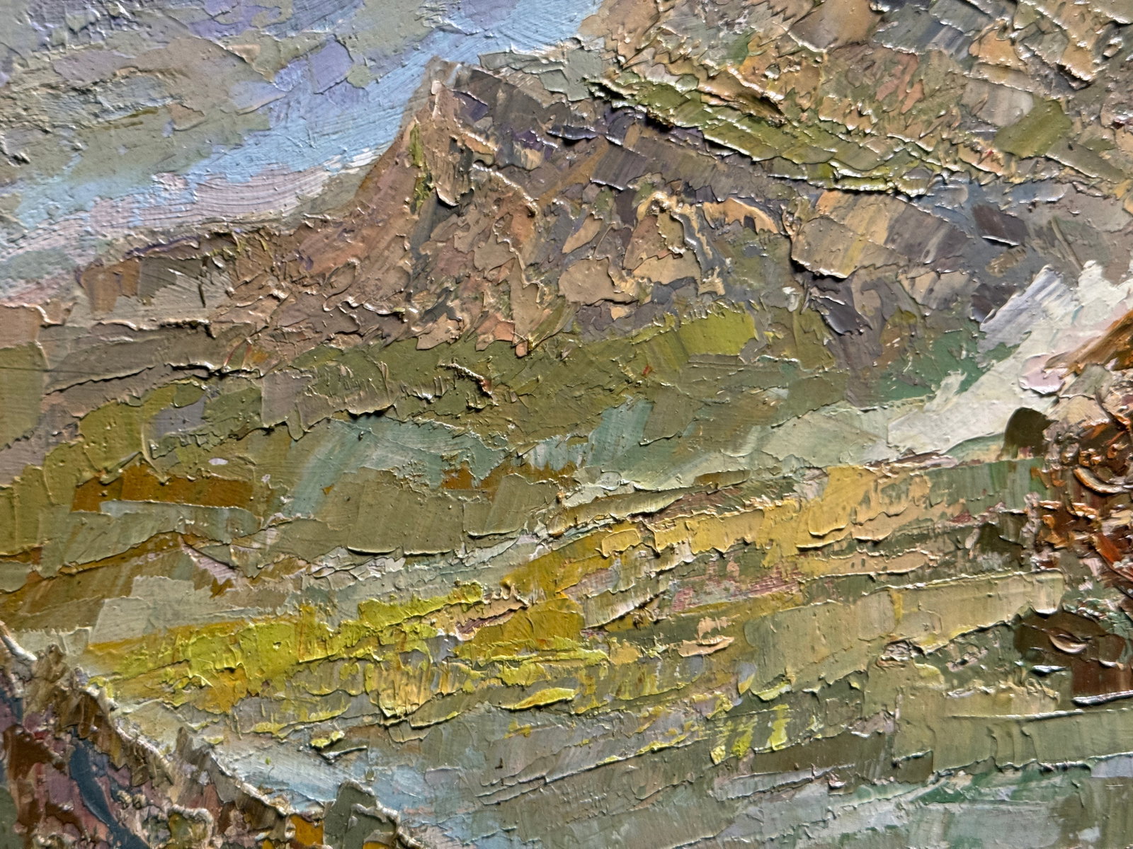 Oil painting with frame Carpathians K. Leonid - 8