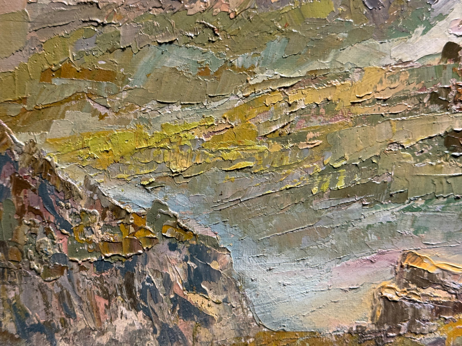 Oil painting with frame Carpathians K. Leonid - 9