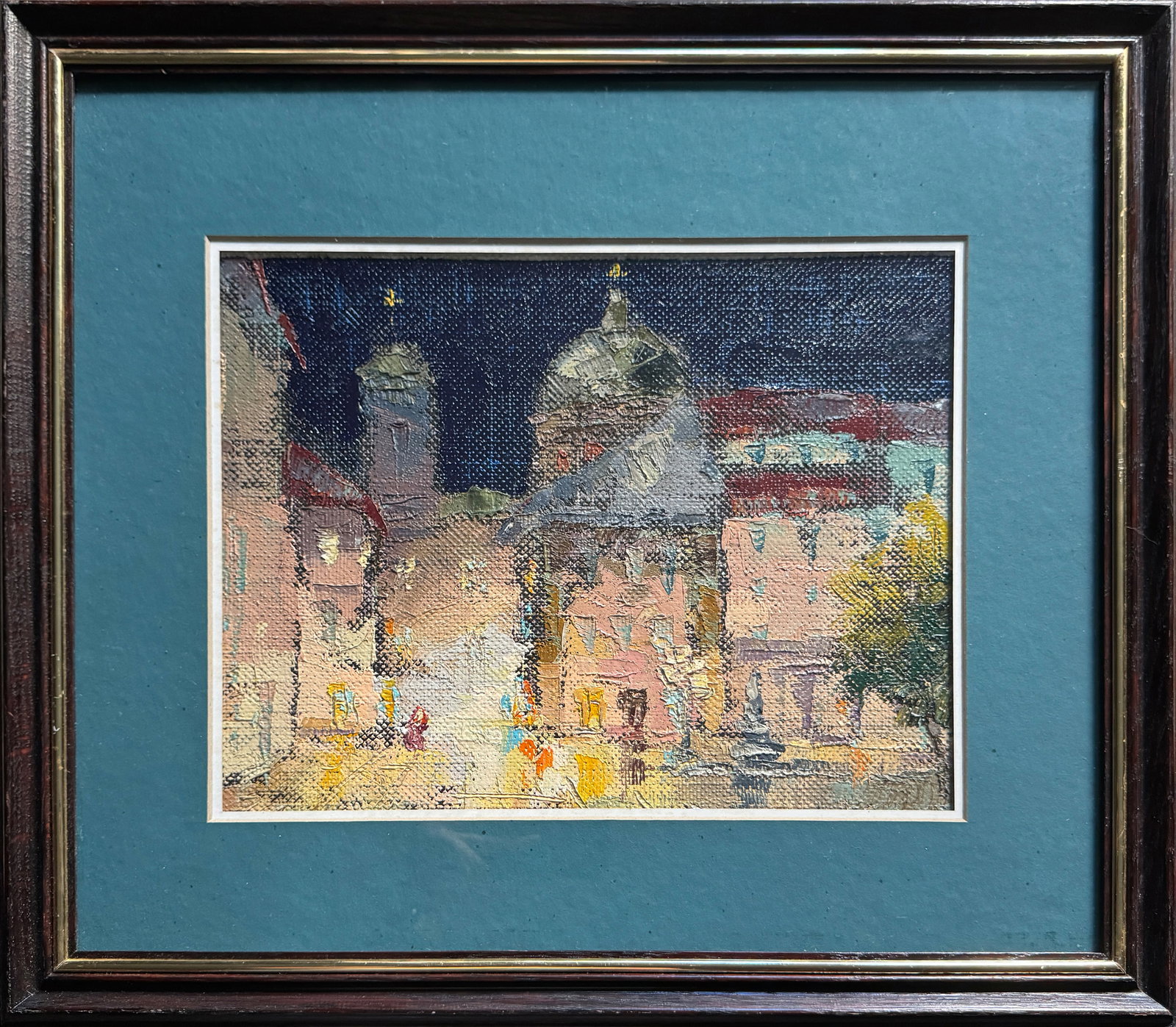 Oil painting with frame Lviv Square K. Leonid: Title: Oil painting with frame Lviv Square K. Leonid Description: 463KK Painter: K. Leonid S?ze: 25x32 cm/ 9.84x12.59 inches Components: oil, vinyl, fiberboard Original painting CONDITION: exellent ER