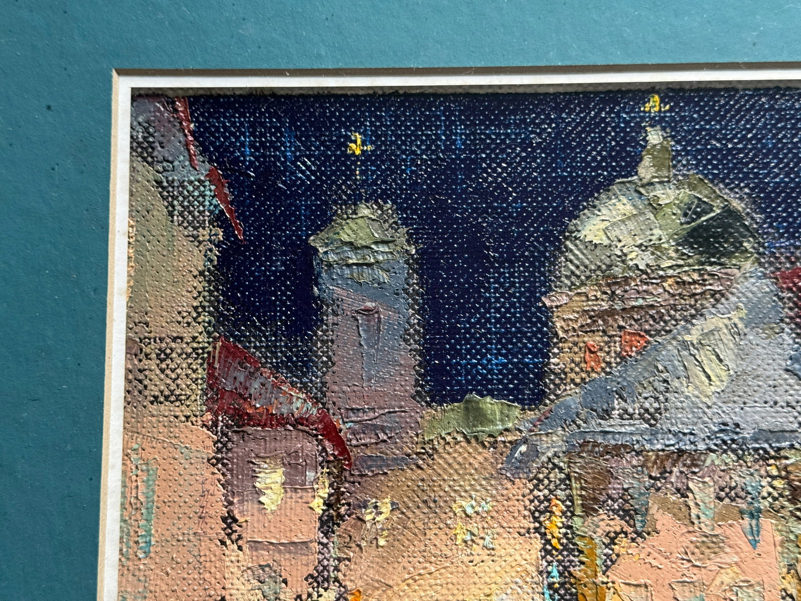 Oil painting with frame Lviv Square K. Leonid - 3