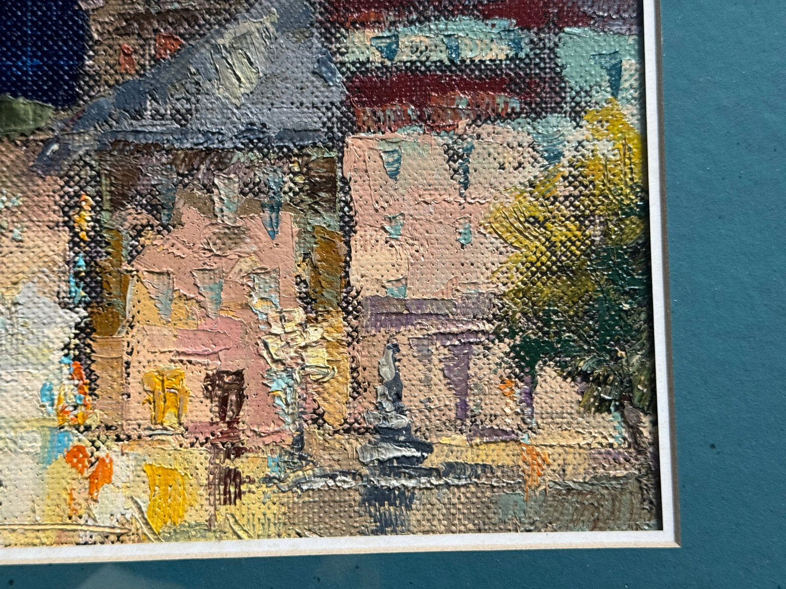 Oil painting with frame Lviv Square K. Leonid - 5