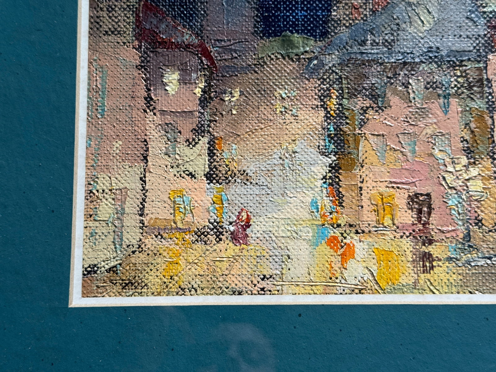 Oil painting with frame Lviv Square K. Leonid - 6