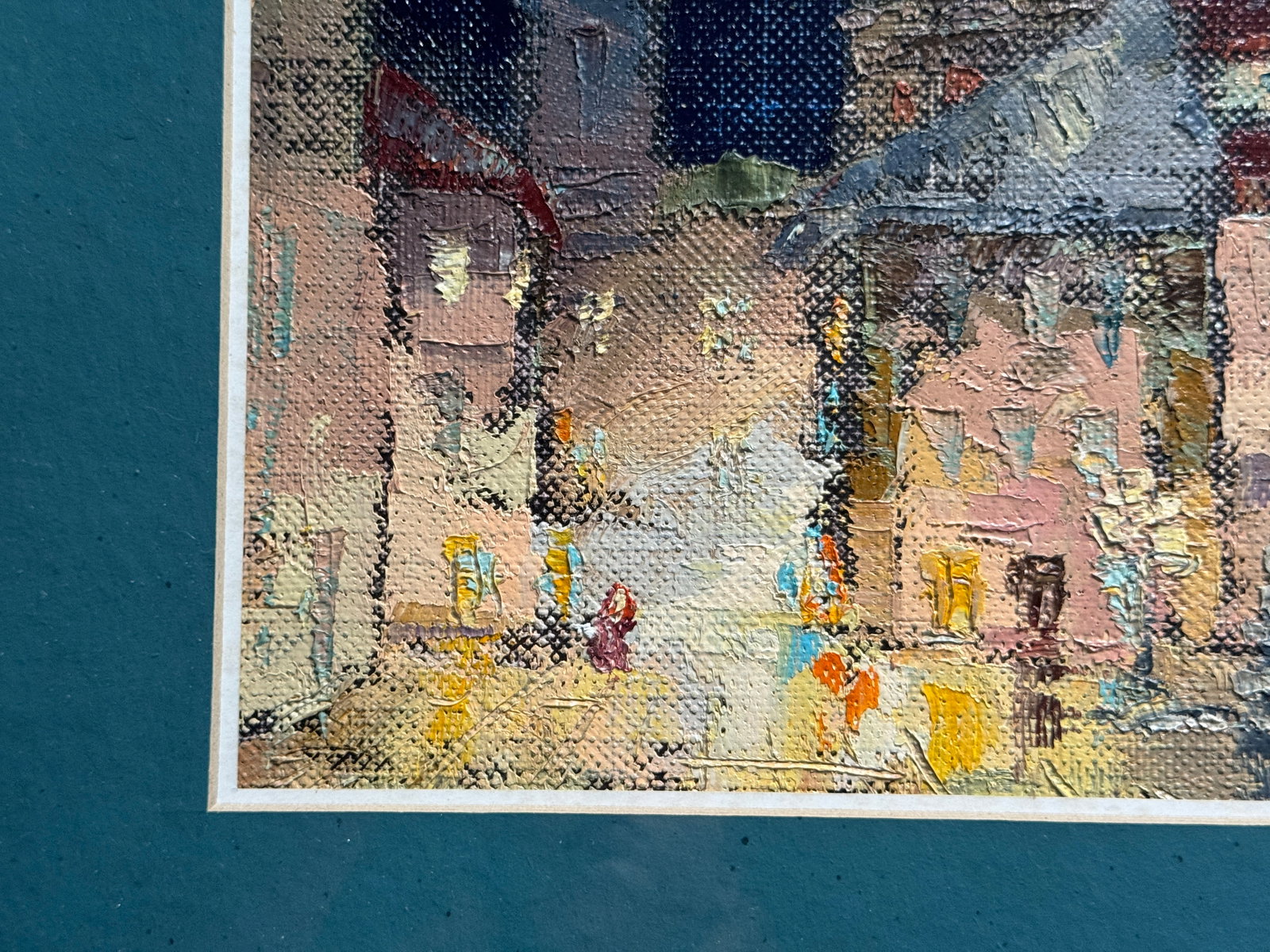 Oil painting with frame Lviv Square K. Leonid - 7