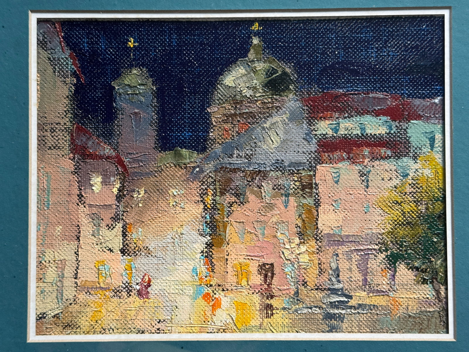 Oil painting with frame Lviv Square K. Leonid - 8