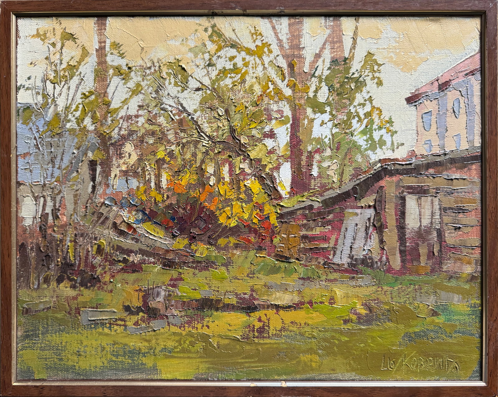 Oil painting with frame Botanical Garden of Ivan Franko National University of Lviv K. Leonid: Title: Oil painting with frame Botanical Garden of Ivan Franko National University of Lviv K. Leonid Description: 471KK Painter: K. Leonid S?ze: 35x45 cm/ 13.77x17.71 inches Components: oil, canvas Or