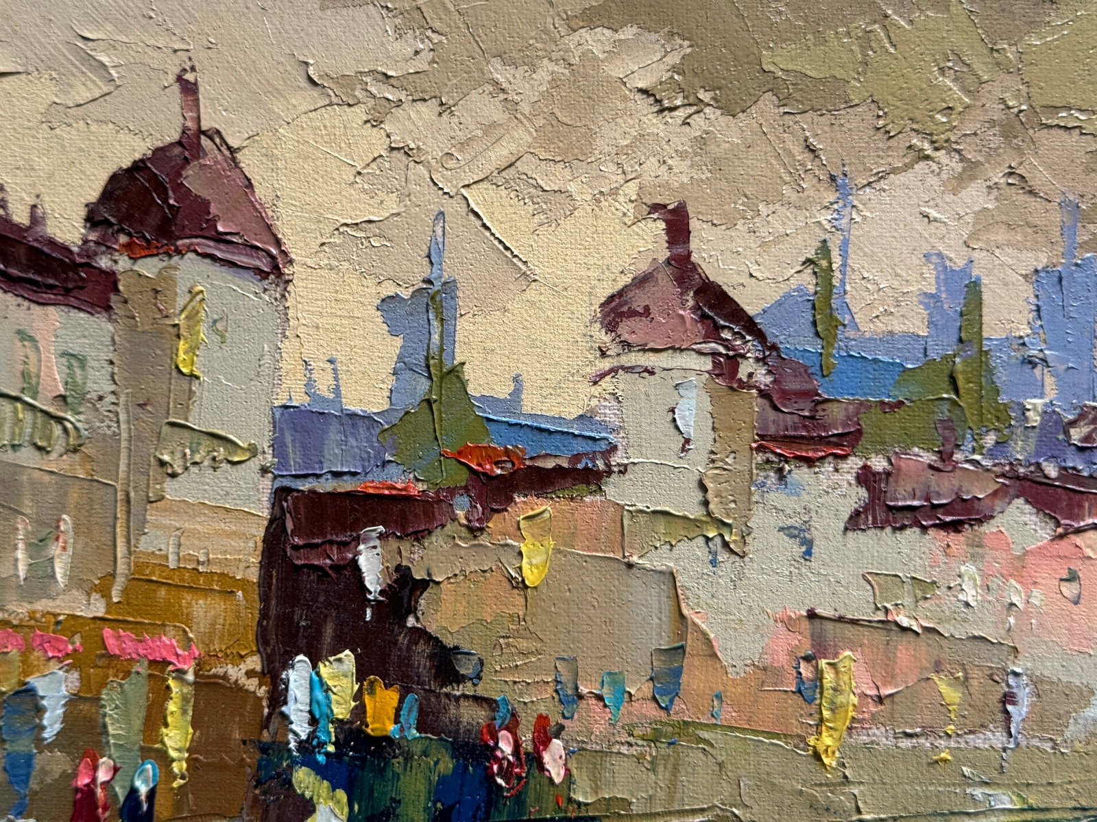 Oil painting with frame Lutsk city K. Leonid - 6