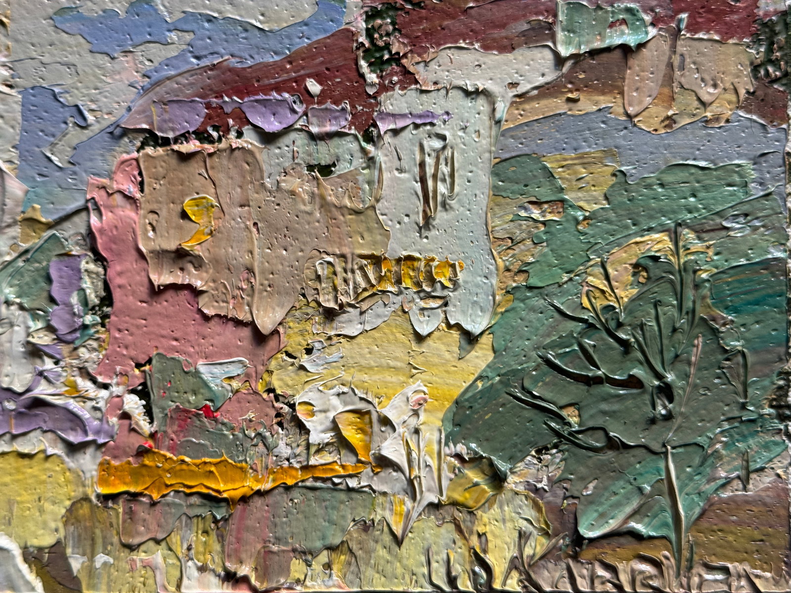 Oil painting with frame Lviv Square K. Leonid - 4
